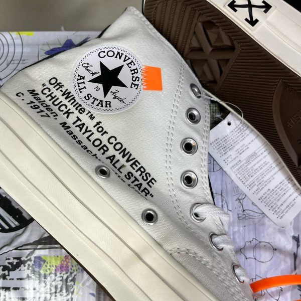CONVERSE X OFF WHITE PREMIUM ALL WHITE - Imagen 6